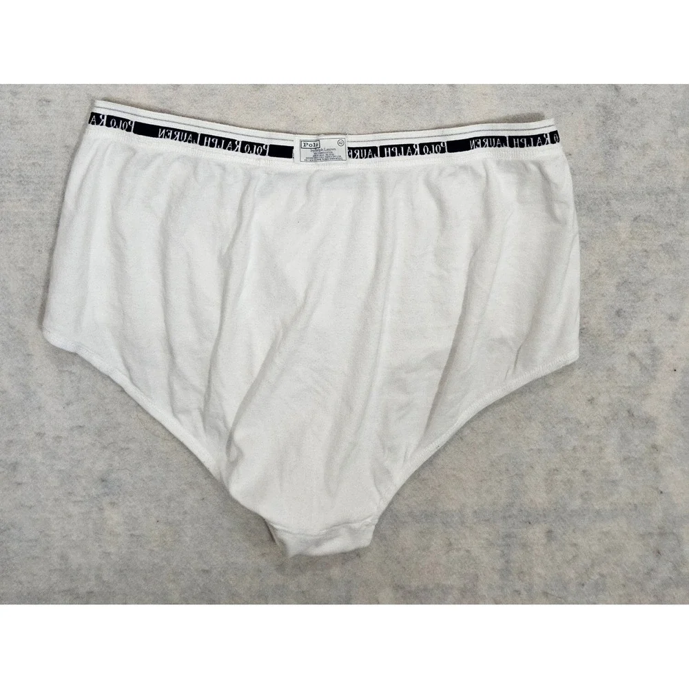 Vtg Polo Ralph Lauren Underwear Mens 42 XL NEW LOT White Tighty Whities 90s Y2K